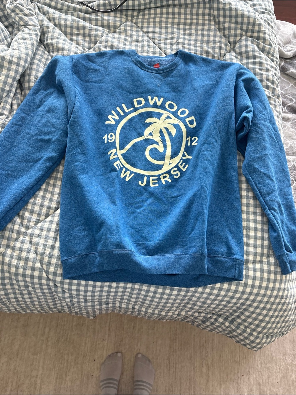 Wildwood New Jersey Blue  Crewneck Sweatshirt